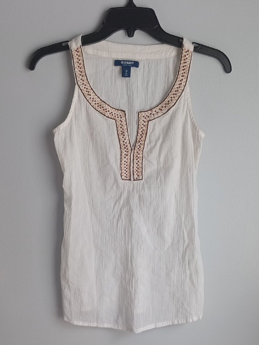 Vintage Old Navy Crinkled Cotton Tank Top